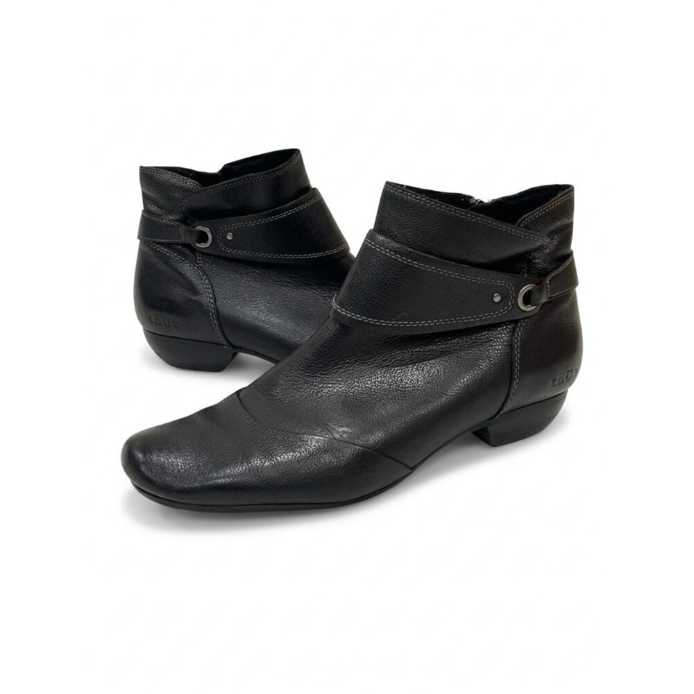 Taos Black Addition Leather Ankle Boot Size 9.5